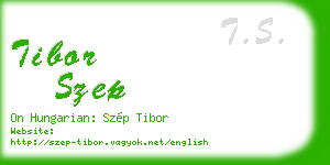tibor szep business card